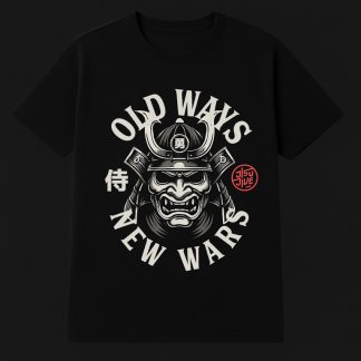 Old Ways, New Wars Samurai Tee – Black | Jitsu Jive