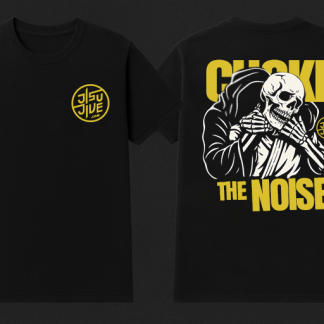 Choke the Noise Tee – Black & Yellow | Jitsu Jive